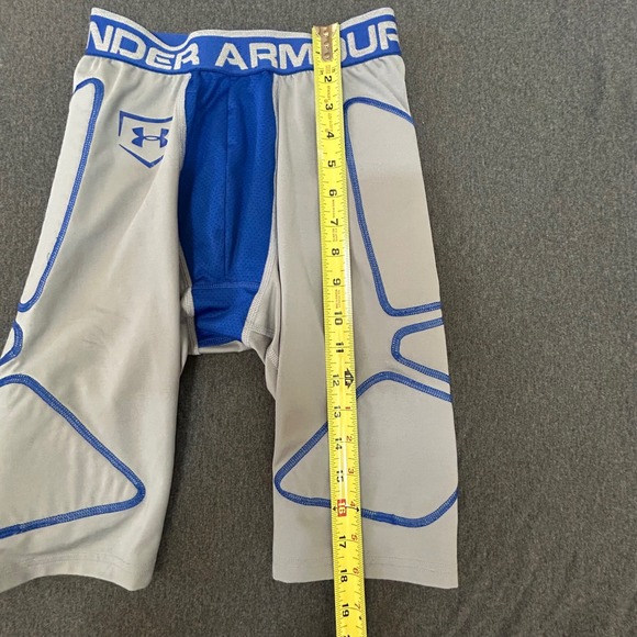 Under Armour Men's Small‎ Compression Shorts – Gray/Blue HeatGear - Picture 8 of 9